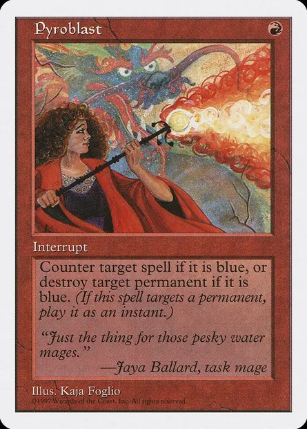 Pyroblast, Magic card 5ED 262 — Fifth Edition set