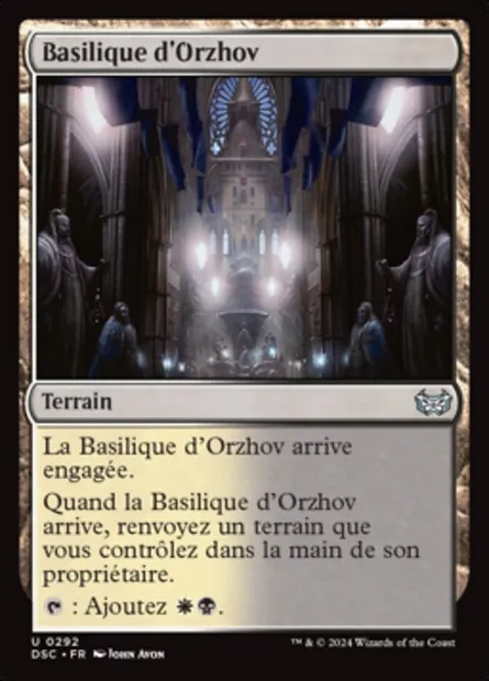 Basilique d'Orzhov, carte Magic DSC 292 — extension Duskmourn: House of Horror Commander
