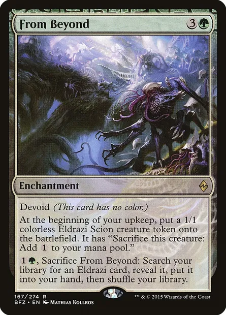 From Beyond, Magic card BFZ 167 — Battle for Zendikar set