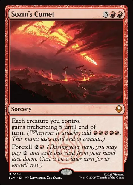 Sozin's Comet, Magic card TLA 154 — Avatar: The Last Airbender set
