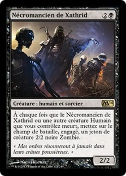 Nécromancien de Xathrid, carte Magic M14 123 — extension Magic 2014