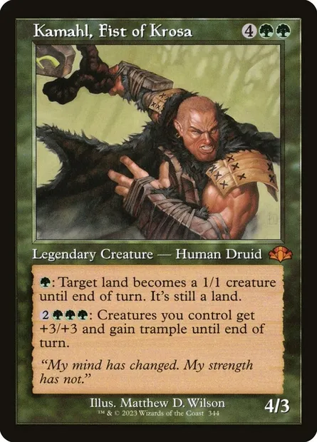 Kamahl, Fist of Krosa, Magic card DMR 344 — Dominaria Remastered set