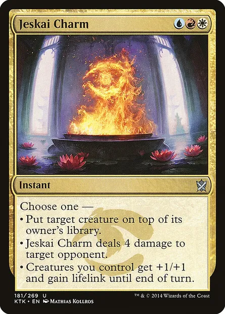 Jeskai Charm, Magic card KTK 181 — Khans of Tarkir set