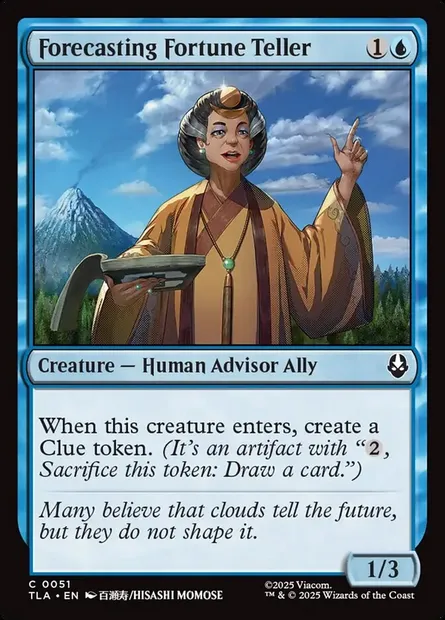Forecasting Fortune Teller, Magic card TLA 51 — Avatar: The Last Airbender set