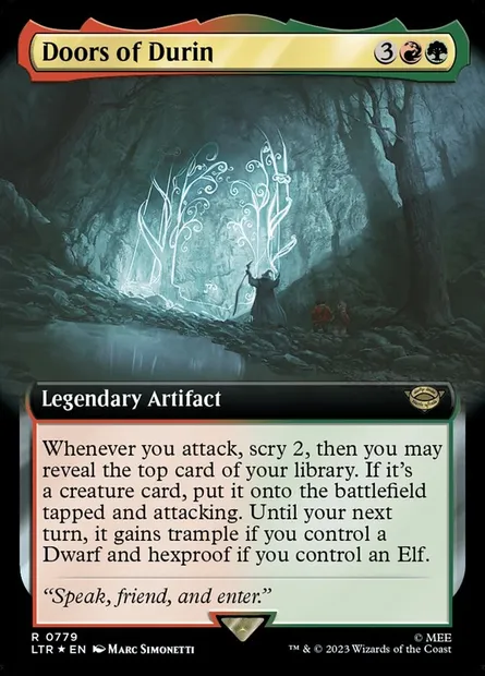 Portes de Durin, carte Magic LTR 779 — extension Le Seigneur des Anneaux : chroniques de la Terre du Milieu