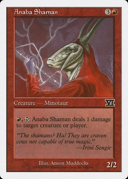 Anaba Shaman, Magic card 6ED 165 — Classic Sixth Edition set