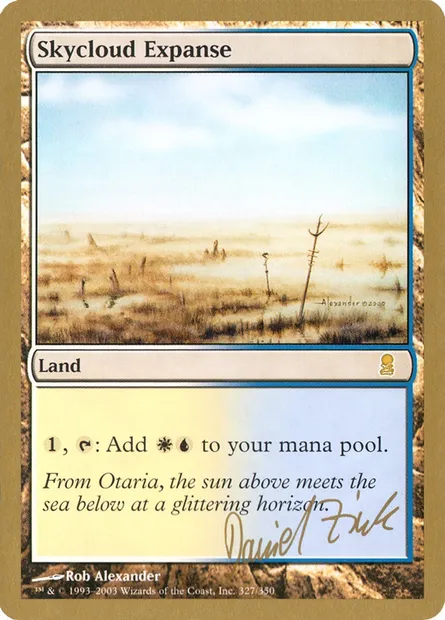Skycloud Expanse, Magic card WC03 dz327 — World Championship Decks 2003 set