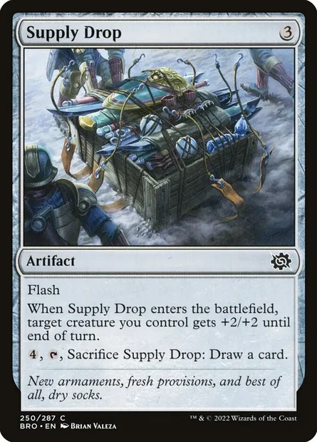 Supply Drop, Magic card BRO 250 — The Brothers' War set