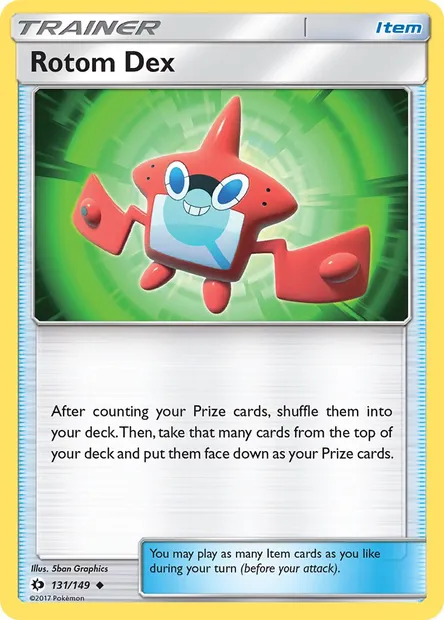 Rotom Dex, Pokémon card SUM 131 — Sun & Moon set
