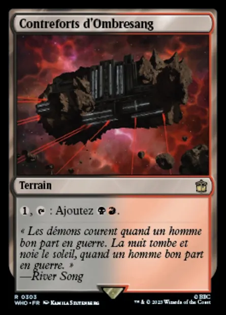 Contreforts d'Ombresang, carte Magic WHO 303 — extension Doctor Who