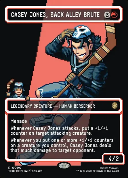 Casey Jones, Back Alley Brute, Magic card TMC 90 — Teenage Mutant Ninja Turtles Eternal set