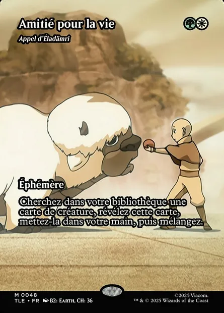 Appel d'Éladämri, carte Magic TLE 48 — extension Avatar: The Last Airbender Eternal