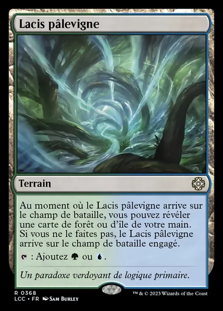 Lacis pâlevigne, carte Magic LCC 368 — extension The Lost Caverns of Ixalan Commander