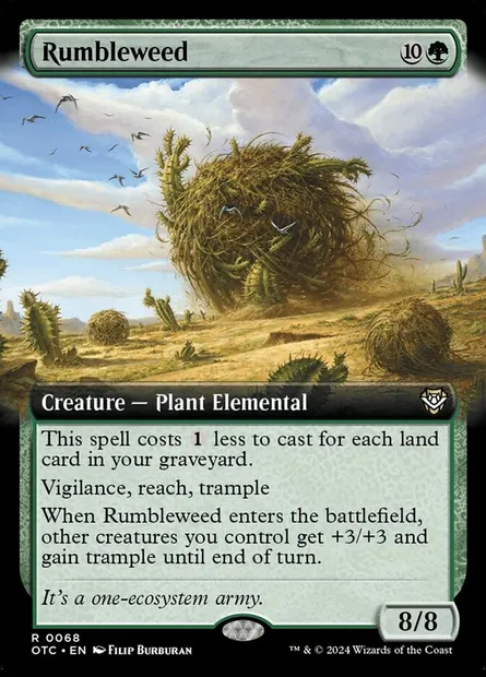 Rumbleweed, Magic card OTC 68 — Outlaws of Thunder Junction Commander set
