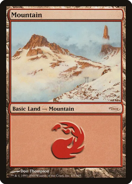 Montagne, carte Magic PAL05 4 — extension Arena League 2005