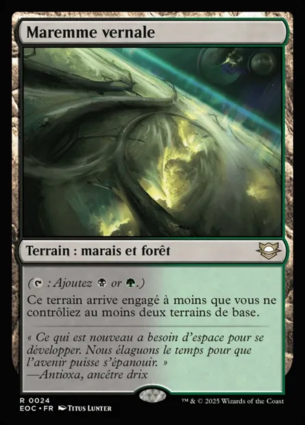 Maremme vernale, carte Magic EOC 24 — extension Edge of Eternities Commander