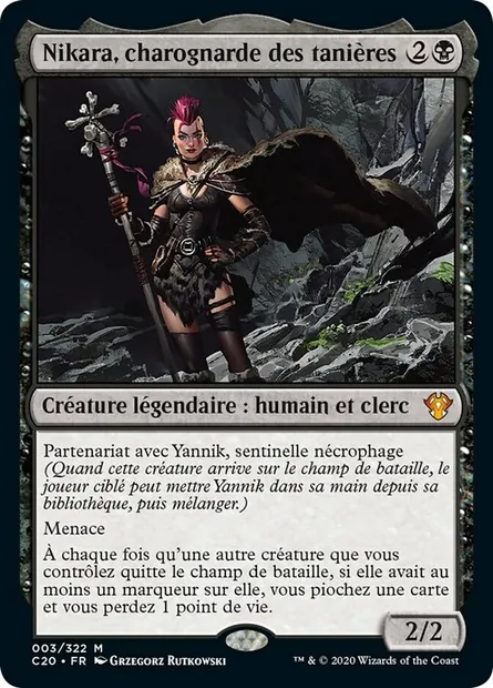 Nikara, charognarde des tanières, carte Magic C20 3 — extension Commander 2020