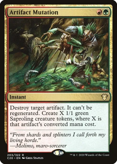 Artifact Mutation, Magic card C20 203 — Commander 2020 set