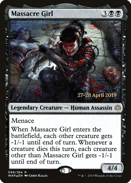 La Massacreuse, carte Magic PWAR 99s — extension War of the Spark Promos
