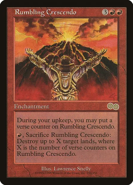 Grondement crescendo, carte Magic USG 210 — extension Epopée d'Urza