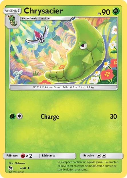 Chrysacier, carte Pokémon HIF 2 — extension Destinées Occultes