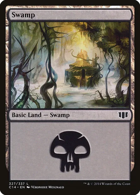 Swamp, Magic card C14 327 — Commander 2014 set