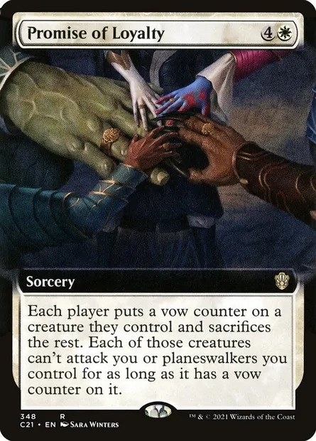 Promise of Loyalty, Magic card C21 348 — Commander 2021 set