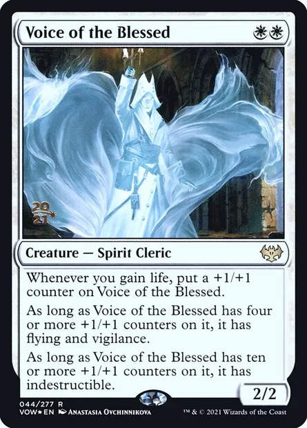 Voix des bénis, carte Magic PVOW 44s — extension Innistrad: Crimson Vow Promos