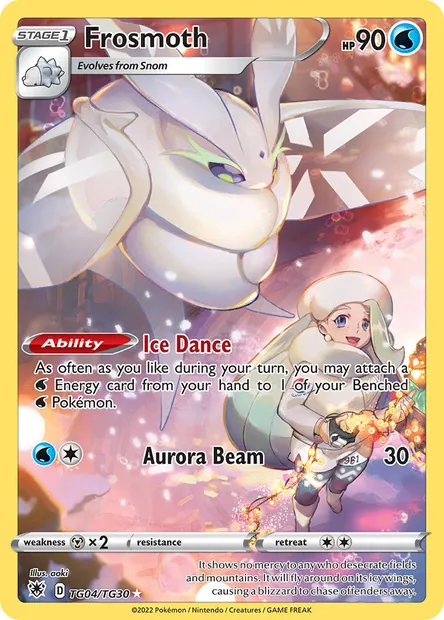 Frosmoth, Pokémon card ASR TG04 — Astral Radiance set