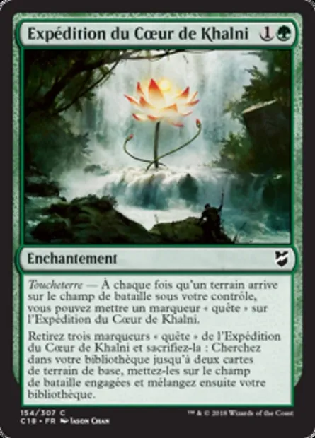Expédition du Cœur de Khalni, carte Magic C18 154 — extension Commander 2018
