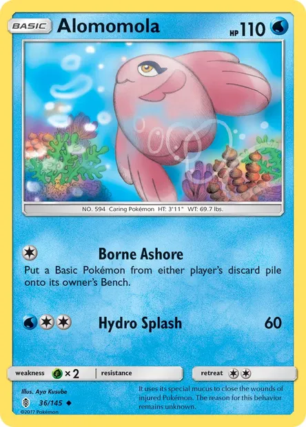 Alomomola, Pokémon card GRI 36 — Guardians Rising set