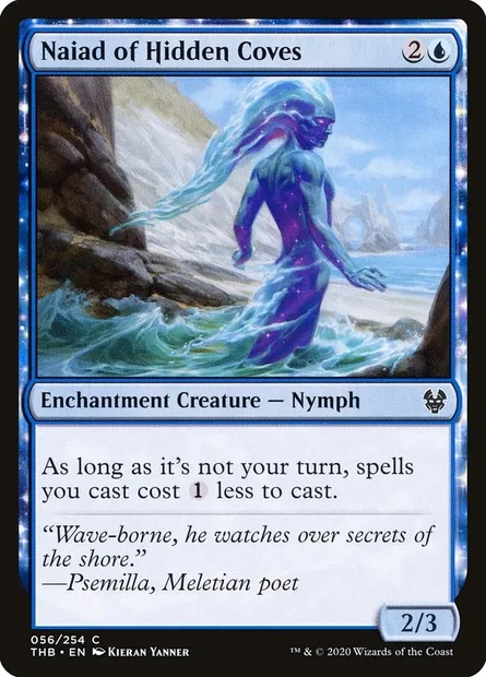 Naiad of Hidden Coves, Magic card THB 56 — Theros Beyond Death set