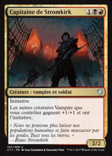 Capitaine de Stromkirk, carte Magic C17 197 — extension Commander 2017