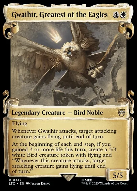 Gwaihir, Greatest of the Eagles, Magic card LTC 417 — Tales of Middle-earth Commander set