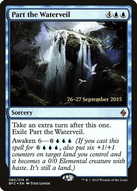 Part the Waterveil, Magic card PBFZ 80s — Battle for Zendikar Promos set