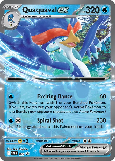 Quaquaval ex, Pokémon card PR-SV 035 — SVP Black Star Promos set
