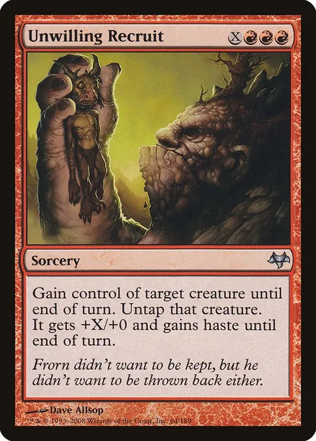 Unwilling Recruit, Magic card EVE 64 — Eventide set