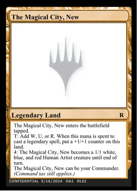 The Magical City, New, Magic card UNK RL01b — Unknown Event set