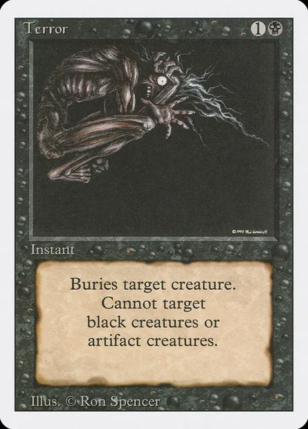 Terror, Magic card 3ED 132 — Revised Edition set