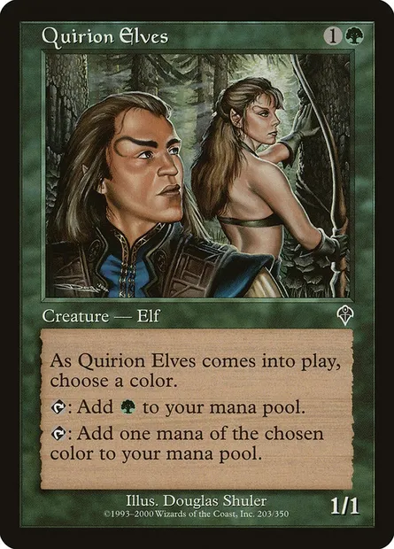 Quirion Elves, Magic card INV 203 — Invasion set