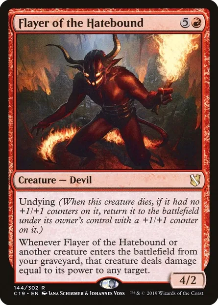 Flayer of the Hatebound, Magic card C19 144 — Commander 2019 set