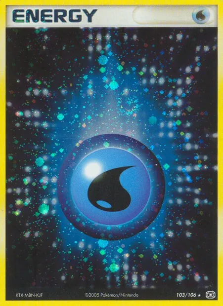 Water Energy, Pokémon card EM 103 — Emerald set