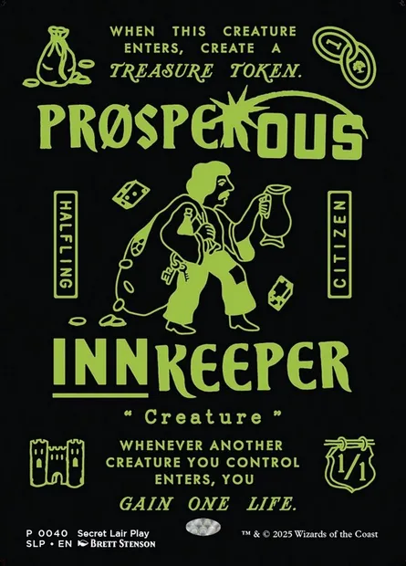 Aubergiste prospère, carte Magic SLP 40 — extension Secret Lair Promo