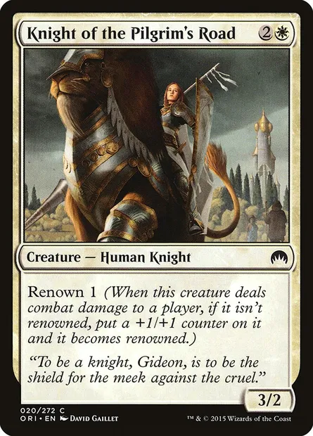 Knight of the Pilgrim's Road, Magic card ORI 20 — Magic Origins set