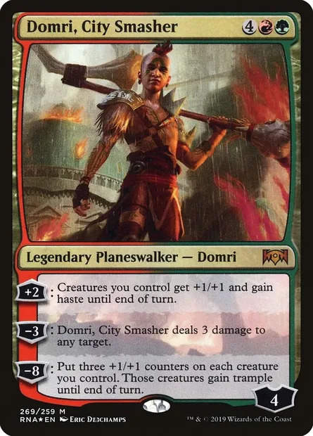 Domri, City Smasher, Magic card RNA 269 — Ravnica Allegiance set
