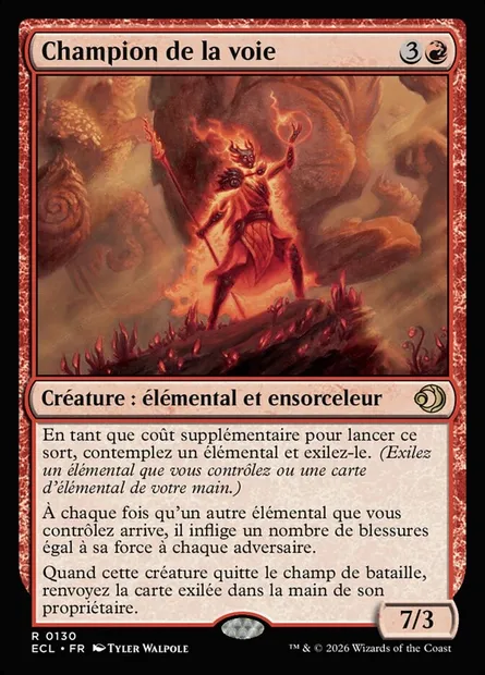 Champion de la voie, carte Magic ECL 130 — extension Lorwyn Eclipsed