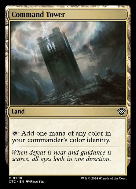 Command Tower, Magic card OTC 280 — Outlaws of Thunder Junction Commander set