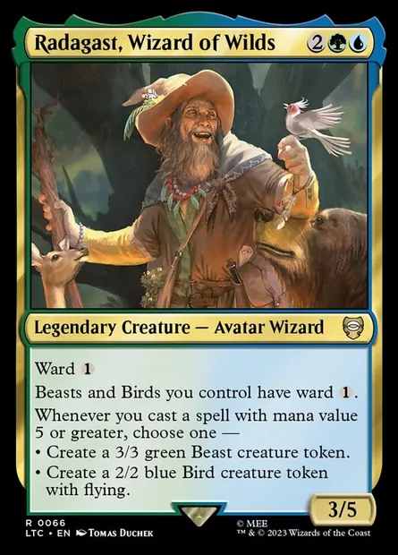 Radagast, Wizard of Wilds, Magic card LTC 66 — Tales of Middle-earth Commander set