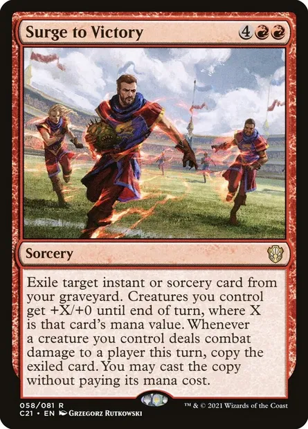 Surge to Victory, Magic card C21 58 — Commander 2021 set