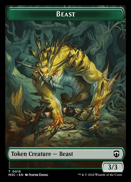 Beast, Magic card TM3C 15 — Modern Horizons 3 Commander Tokens set